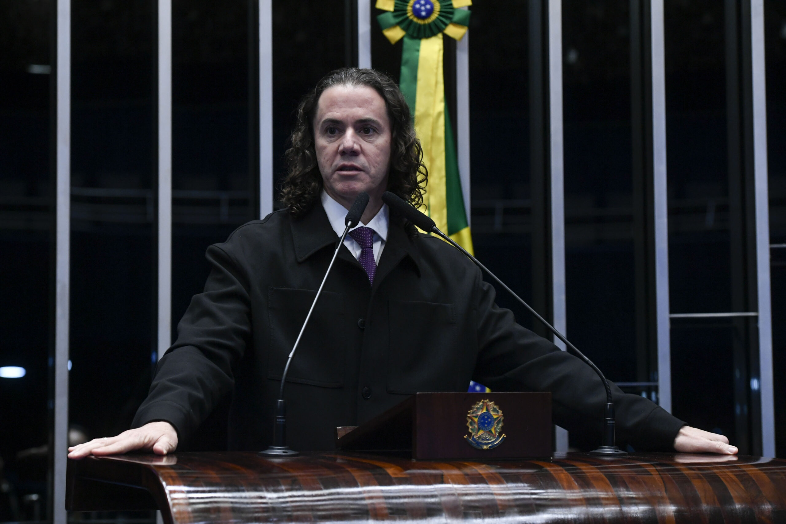Plenário do Senado Federal durante sessão não deliberativa. Período do expediente. 

Em discurso, à tribuna, senador Veneziano Vital do Rêgo (MDB-PB). 

Foto: Jefferson Rudy/Agência Senado
