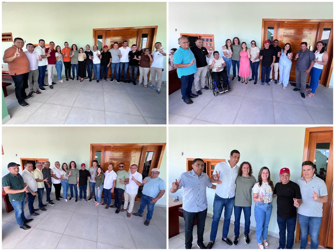 Veneziano se reúne com os prefeitos da região do Rio do Peixe, no sertão, e todos reafirmam apoio à sua reeleição