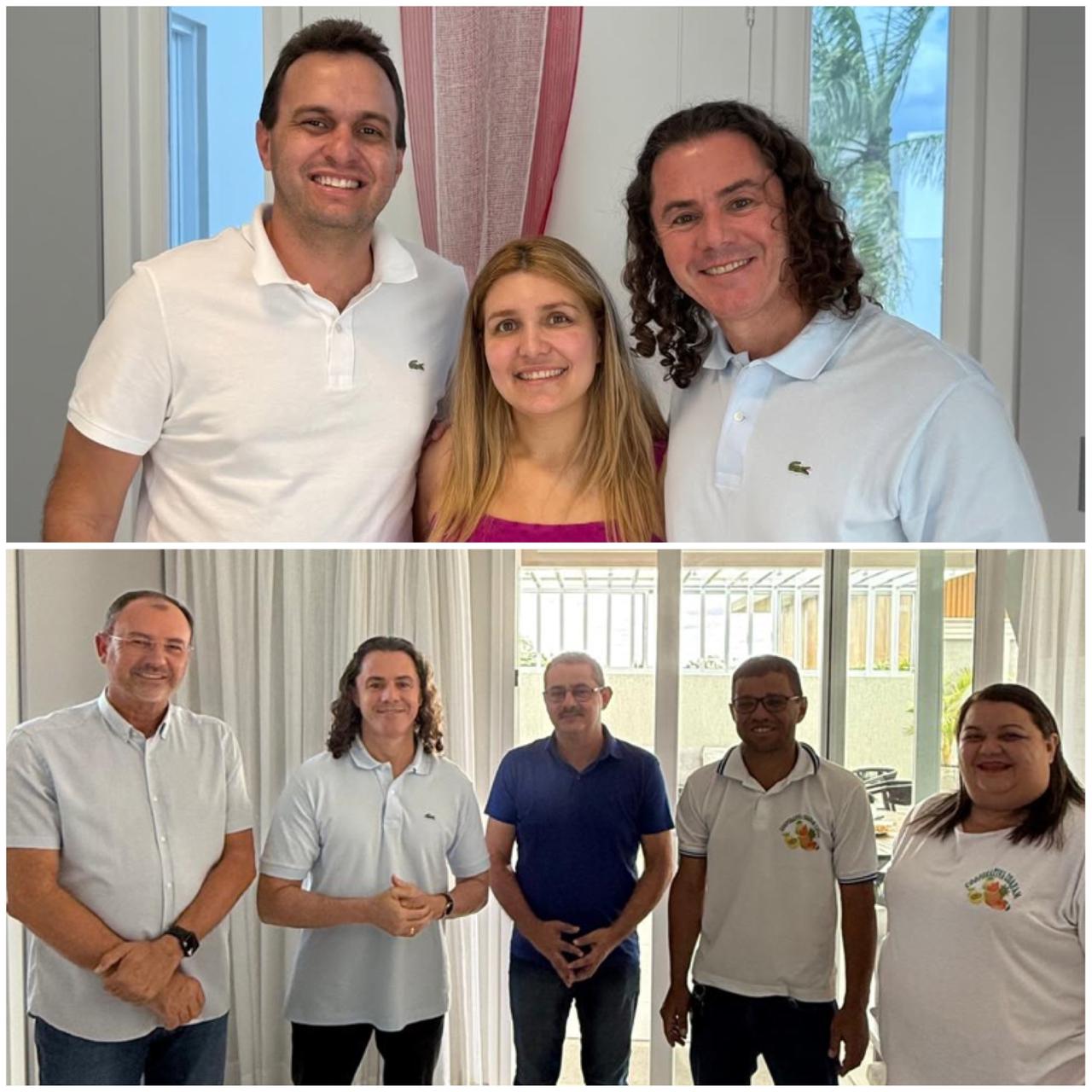 Veneziano recebe mais quatro prefeitos que reafirmam compromissos com sua reeleição ao Senado