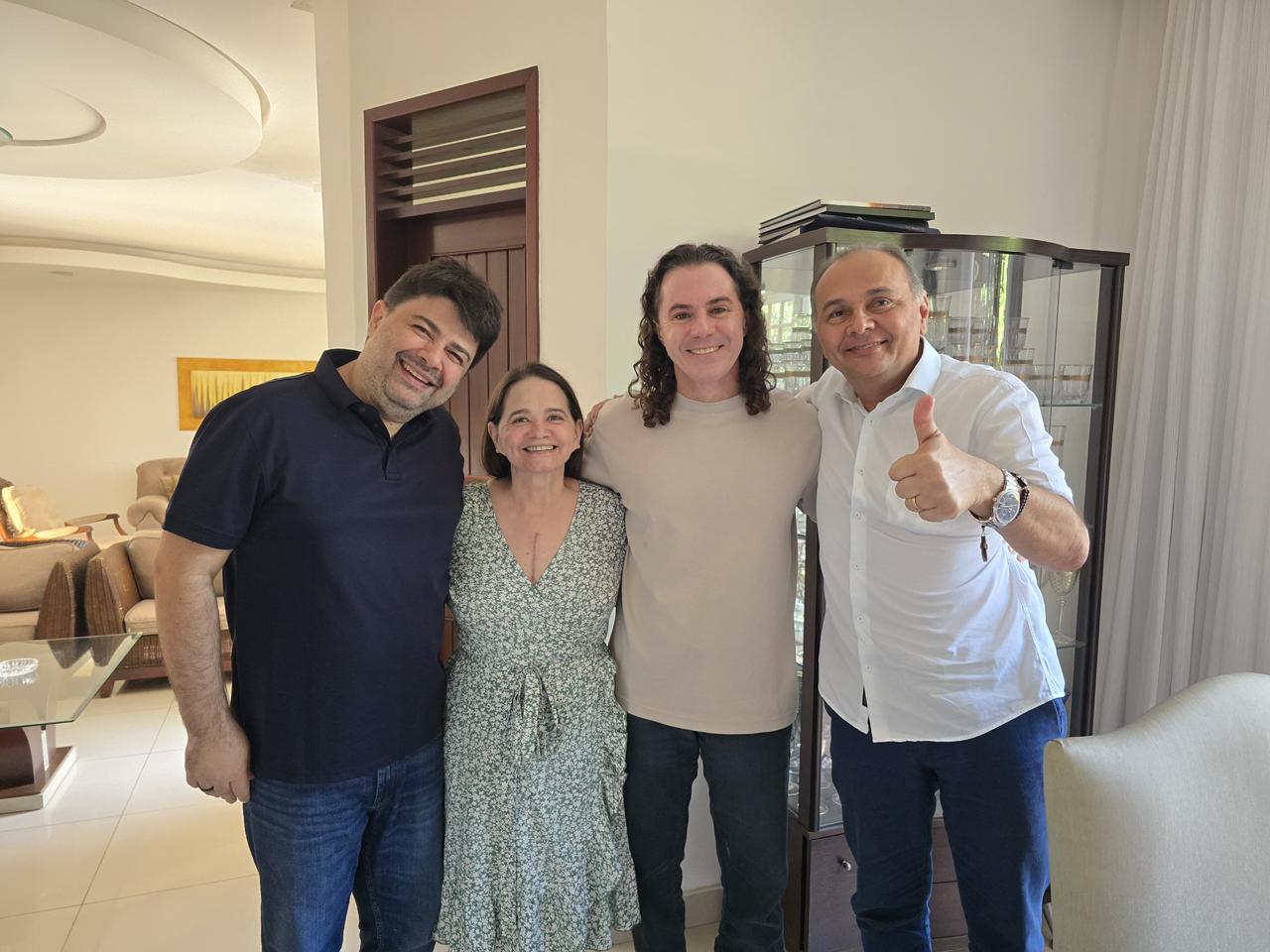 Manoel e Ivonete Ludgério confirmam apoio à reeleição de Veneziano ao Senado Federal