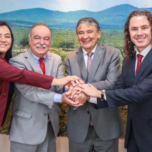 Veneziano e Inácio Falcão tratam de investimentos em segurança alimentar na Paraíba com o ministro Wellington Dias