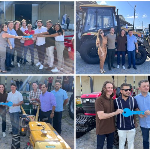 Em convênio com a Codevasf, Veneziano entrega maquinário agrícola para beneficiar mais quatro cidades da Paraíba